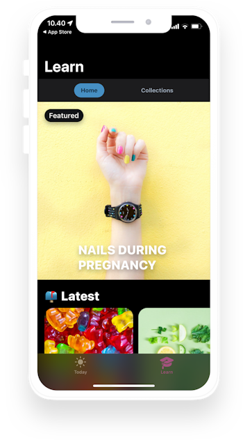 Screenshot of Babyplano app on iPhone